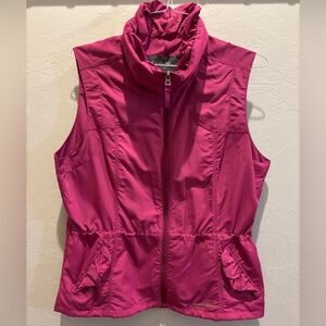 Eddie Bauer Travex Magenta Jacket Vest Size XL